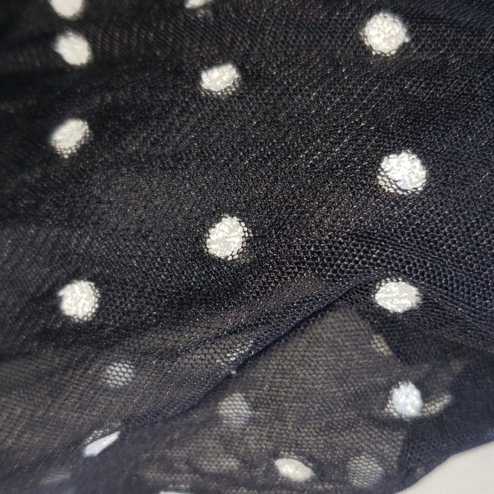 St.John NEW Balloon Skirt Mesh Top Women's BLACK & WHITE NWT - Picture 12 of 15